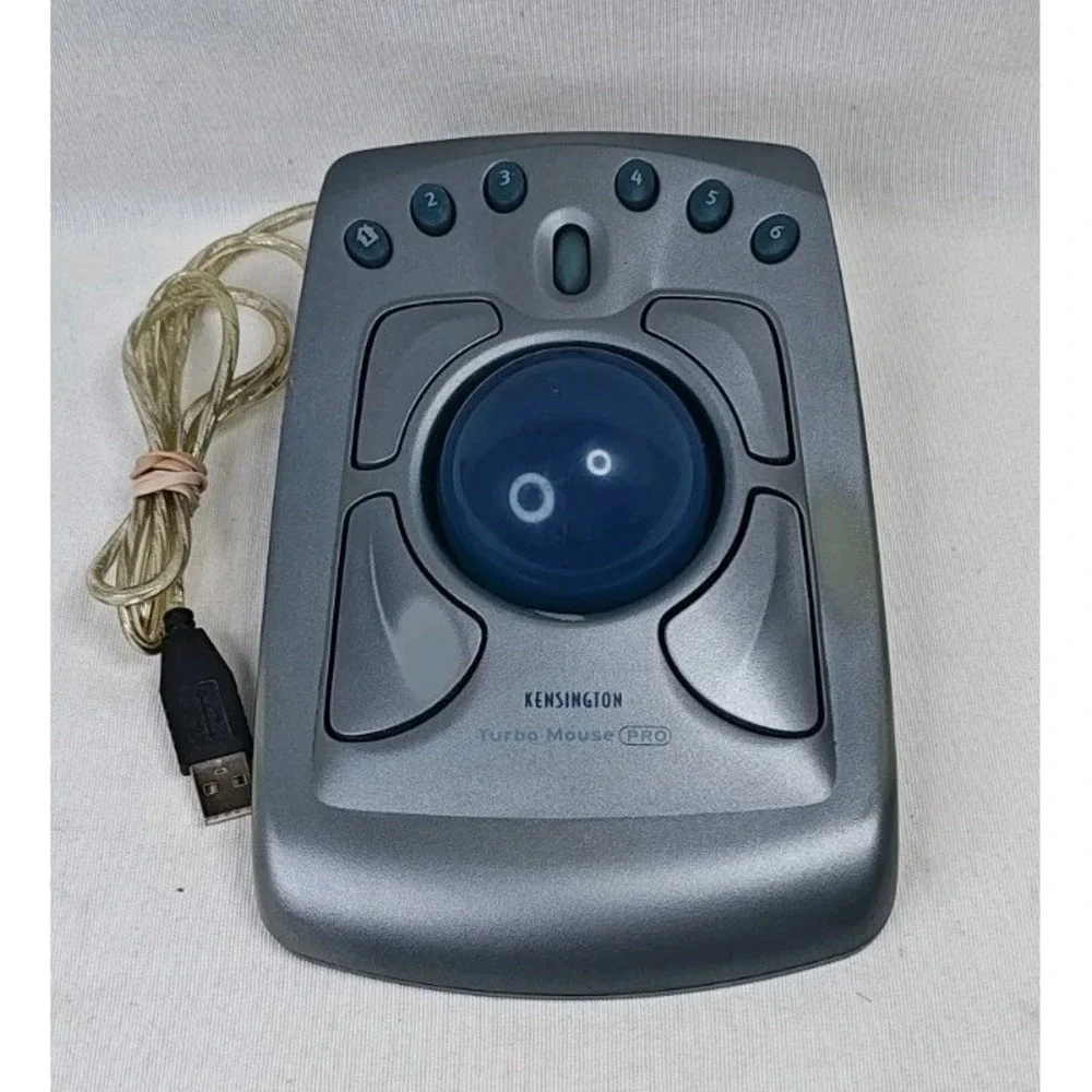 Vintage‎ Kensington Turbo Mouse Pro 64214 USB Trackpad Works Great Tested